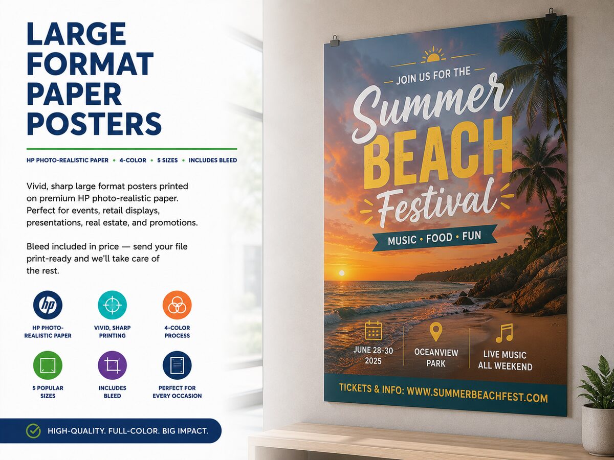 Large format poster printing